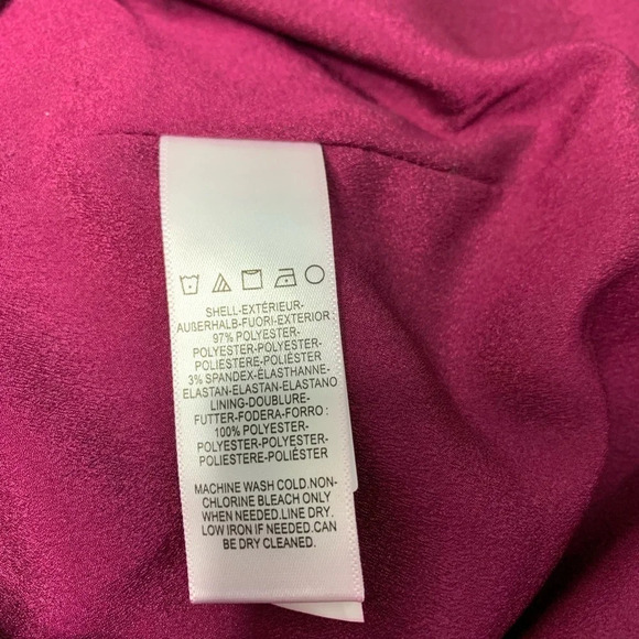 Dress The Population Tiffany Dress Dark Maegnta - Picture 8 of 9